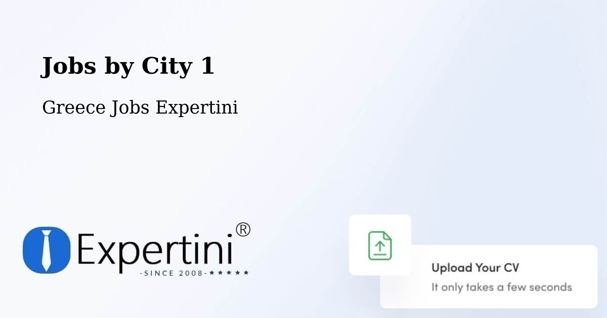 City Jobs in Greece - Expertini