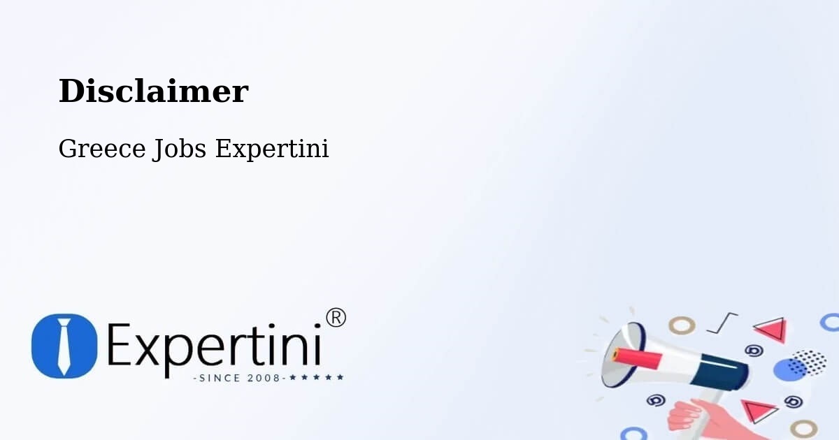 Disclaimer – Asopía - Greece Jobs Expertini