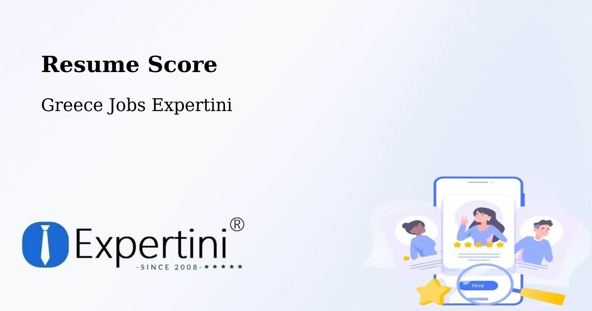 Resume Score & Job Description Match Tool – Asopía - Greece Jobs Expertini